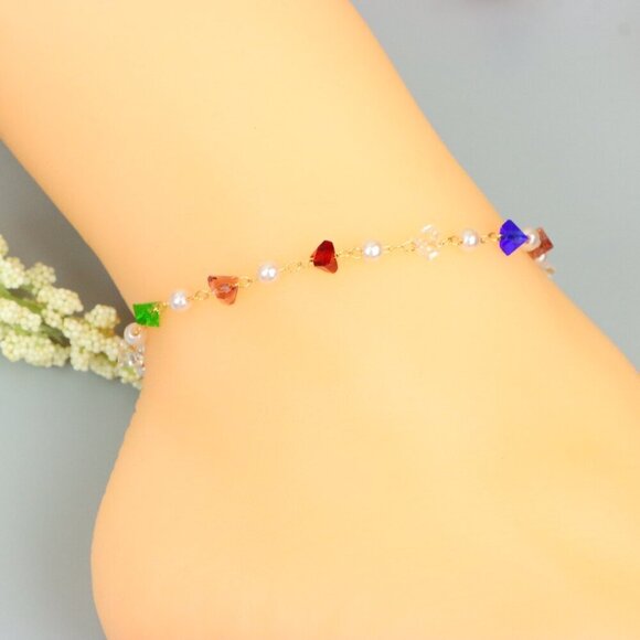 "Handmade Anklet – A Stylish Choice for Women, Thoughtful Gift Idea, EVCH1394 - Picture 6 of 10